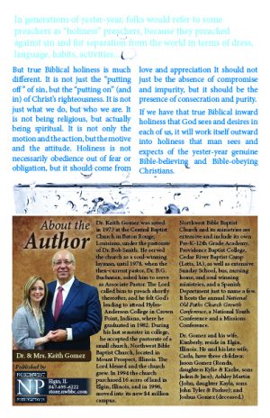 What is Biblical Holiness